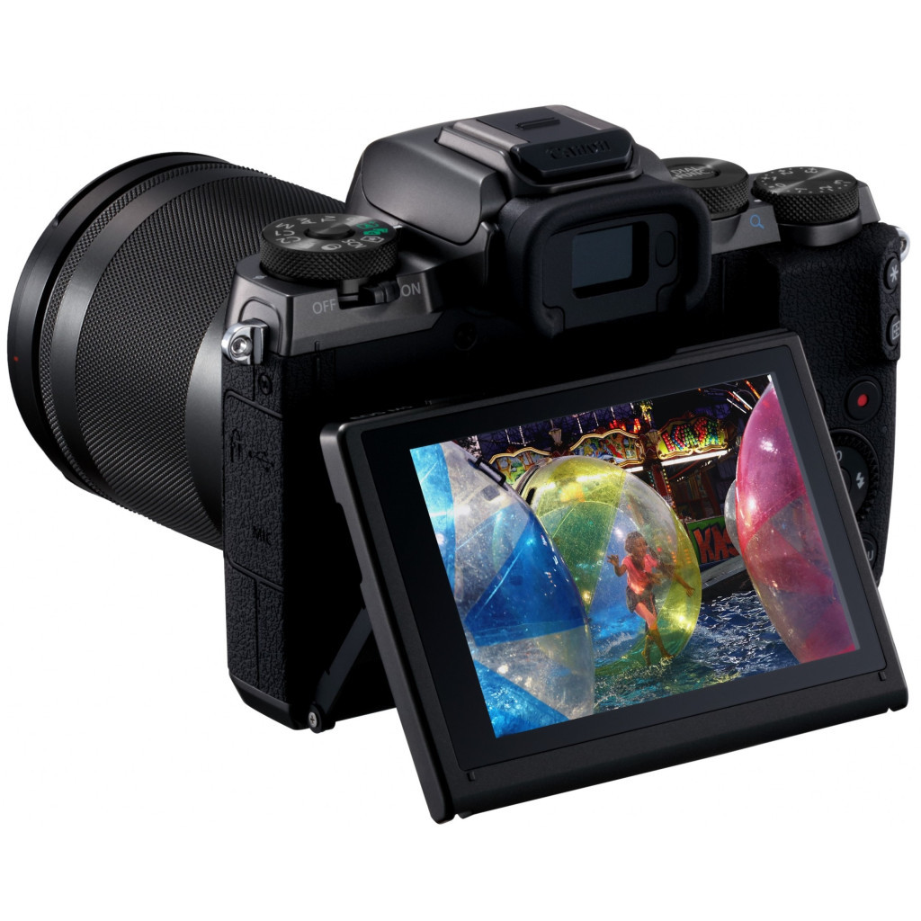 Цифровий фотоапарат Canon EOS M5 + 18-150 IS STM Kit Black (1279C049) - зображення 9