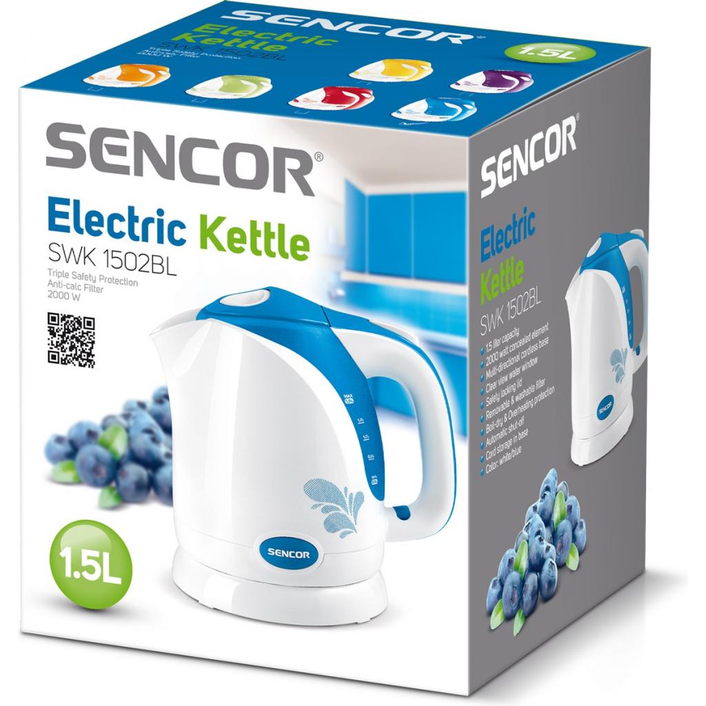 Електрочайник Sencor SWK 1502 BL (SWK1502BL) - зображення 2
