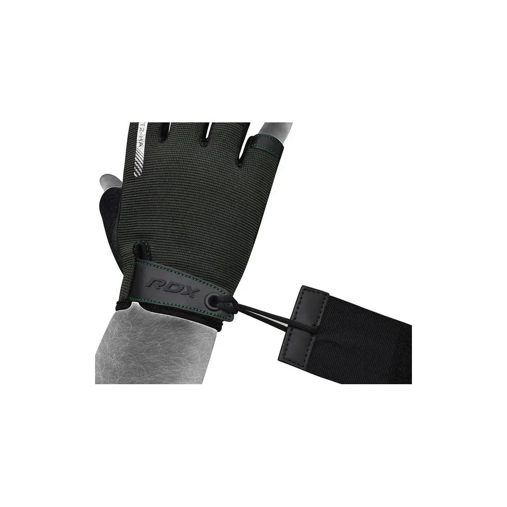 Рукавички для фітнесу RDX T2 Half Army Green M (WGA-T2HA-M) - зображення 5