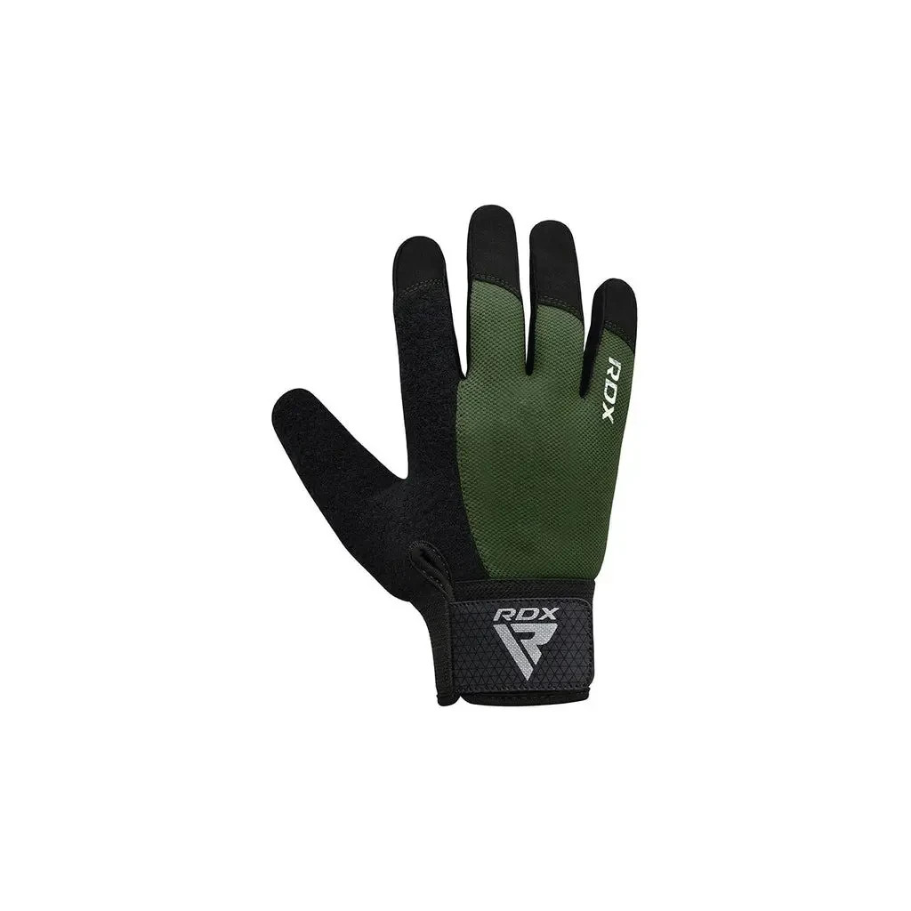 Рукавички для фітнесу RDX W1 Full Finger Army Green XL (WGA-W1FA-XL+) - зображення 3