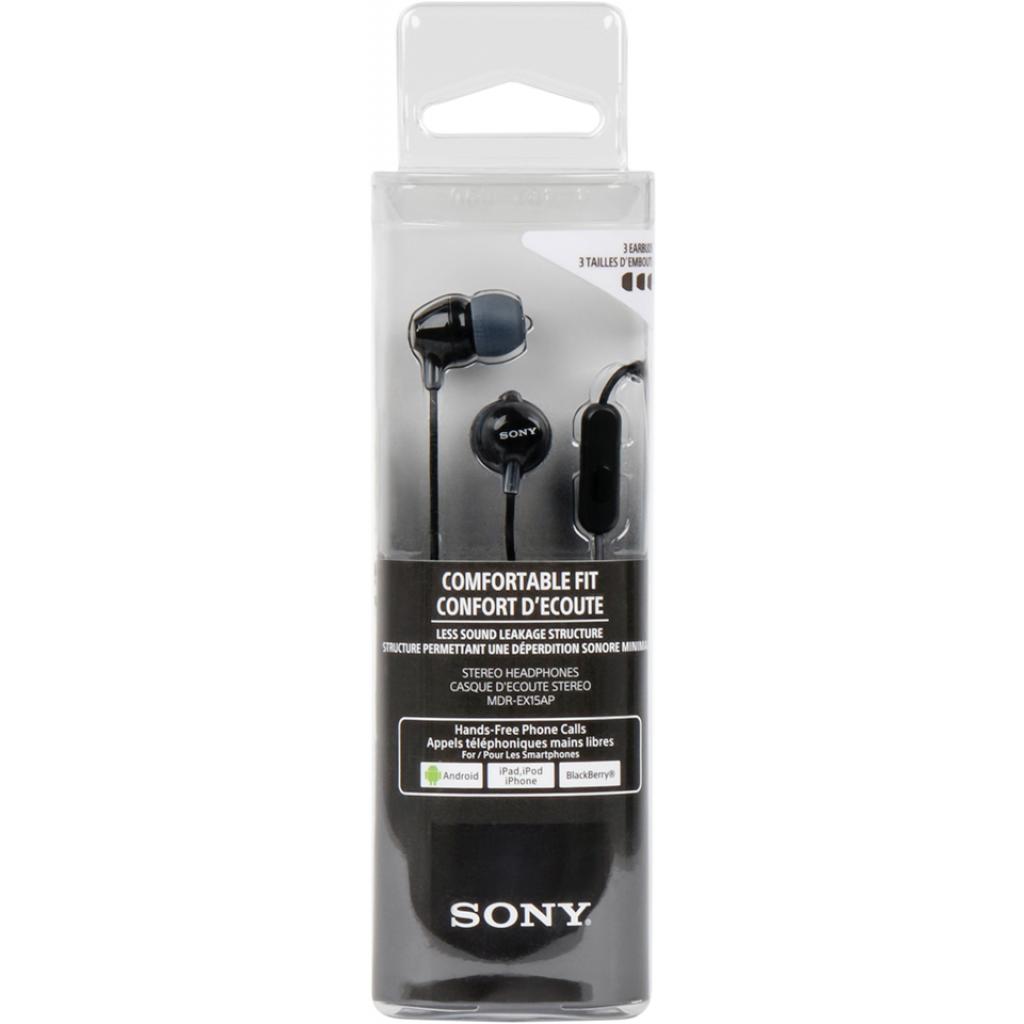 Навушники Sony MDR-EX15AP Black (MDREX15APB.CE7) - зображення 4