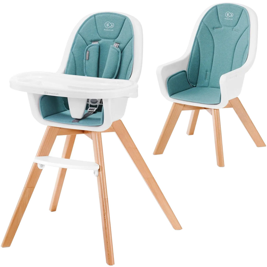 Стілець для годування Kinderkraft Tixi Turquoise (5902533912292) - зображення 1