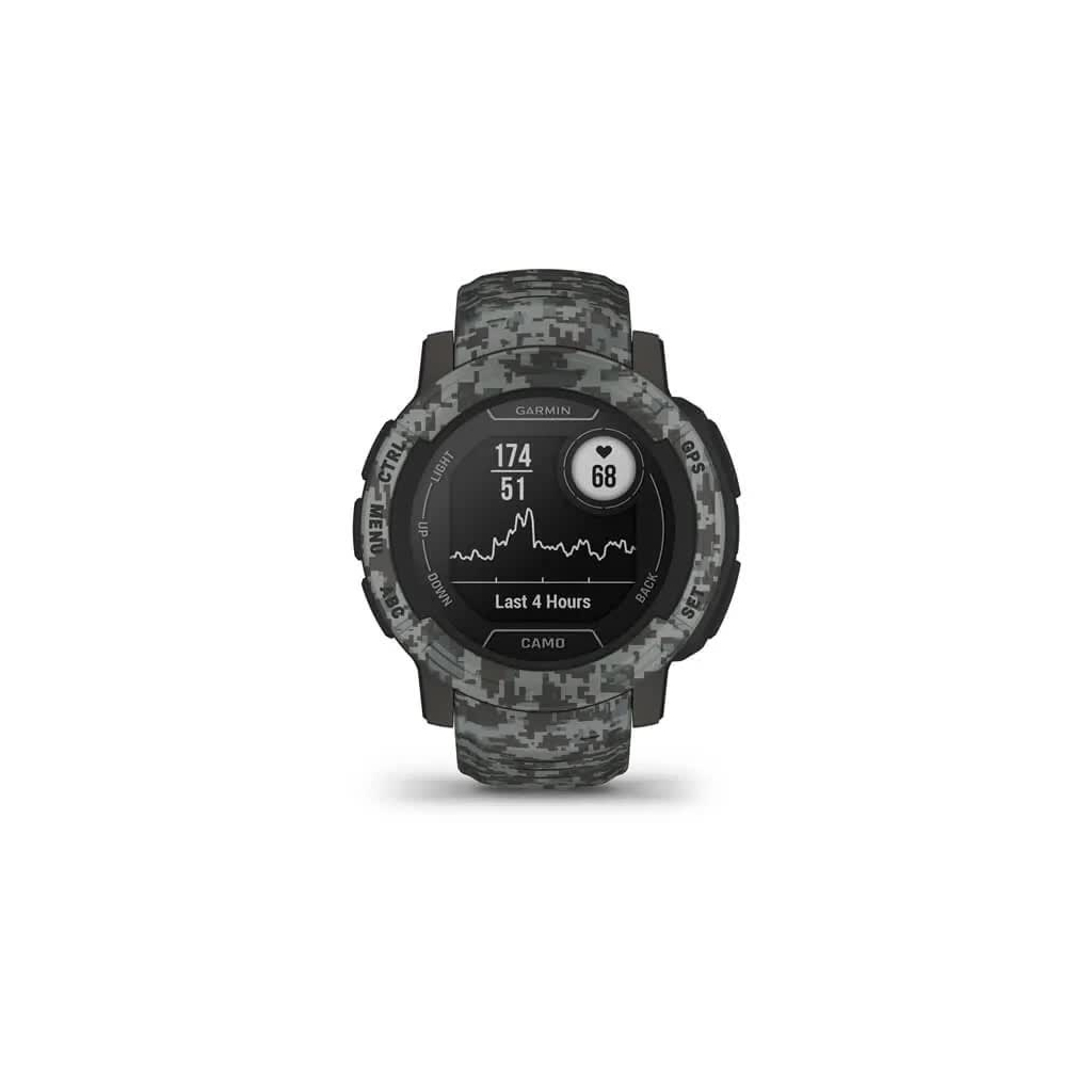Смарт-годинник Garmin Instinct 2, Camo Edition, Graphite Camo, GPS (010-02626-03) - зображення 2