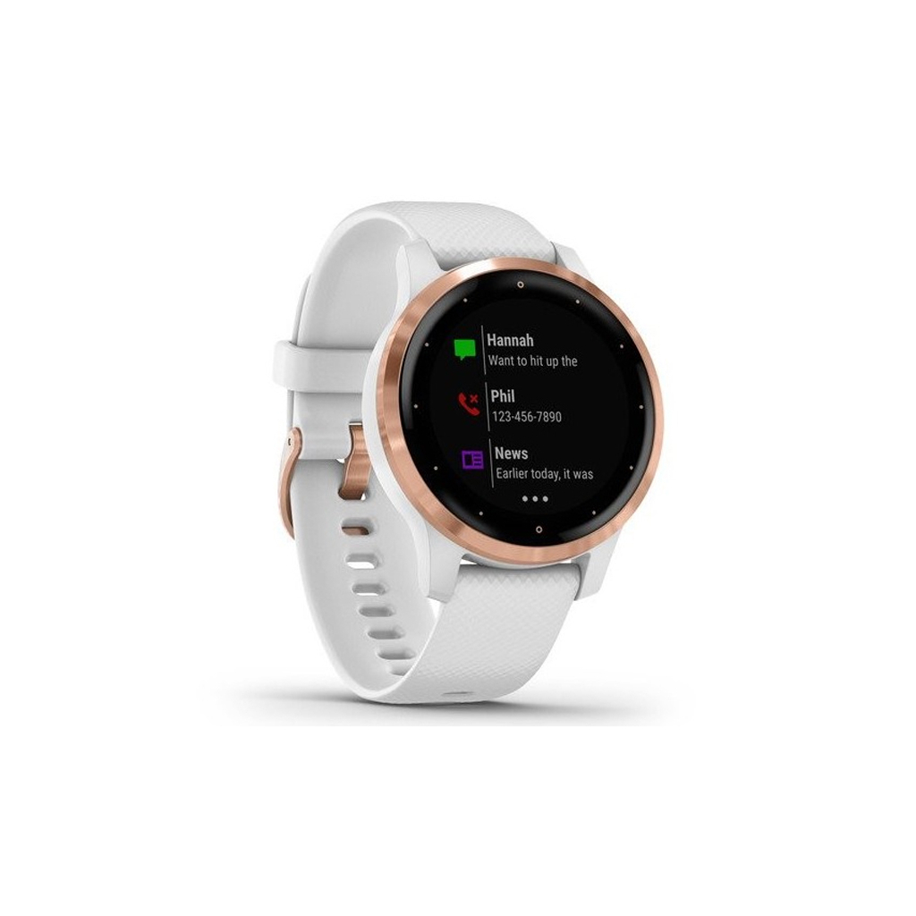 Смарт-годинник Garmin vivoactive 4S, White with Rose-gold Hardware (010-02172-23) - зображення 3