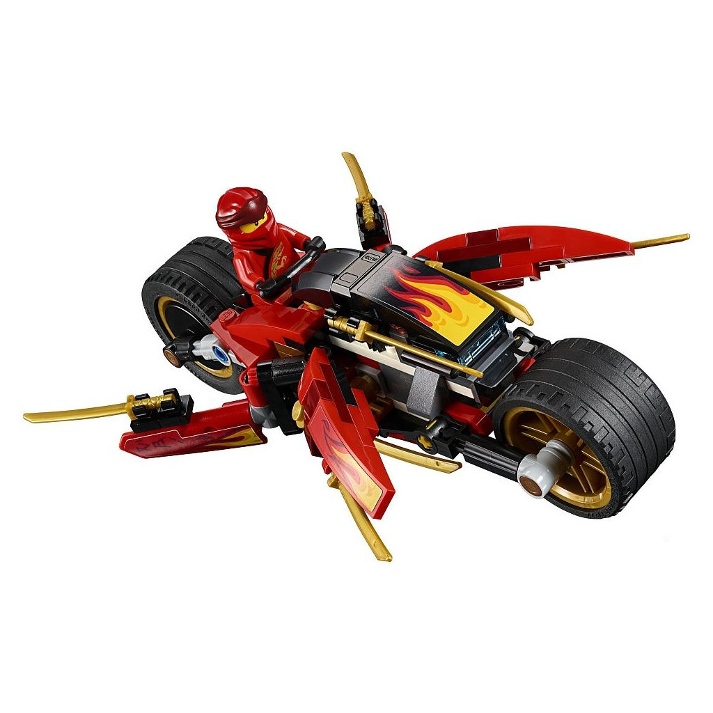 Конструктор LEGO NINJAGO Мотоцикл-клинок Кая та снігохід Зейна 376 деталей (70667) - зображення 4