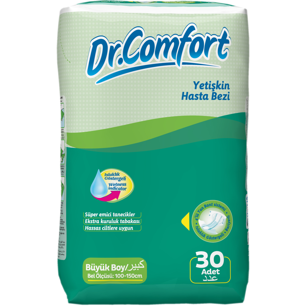 Підгузки для дорослих Dr.Comfort Large 7 крапель 30 шт (8680131200979) - зображення 1