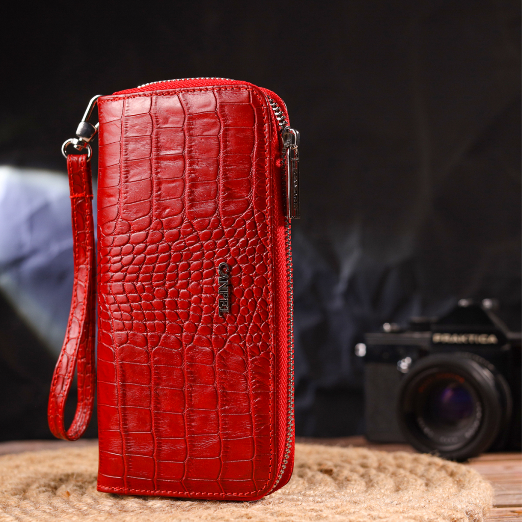 Гаманець Canpellini З натуральної шкіри Червоний (21621) - зображення 8