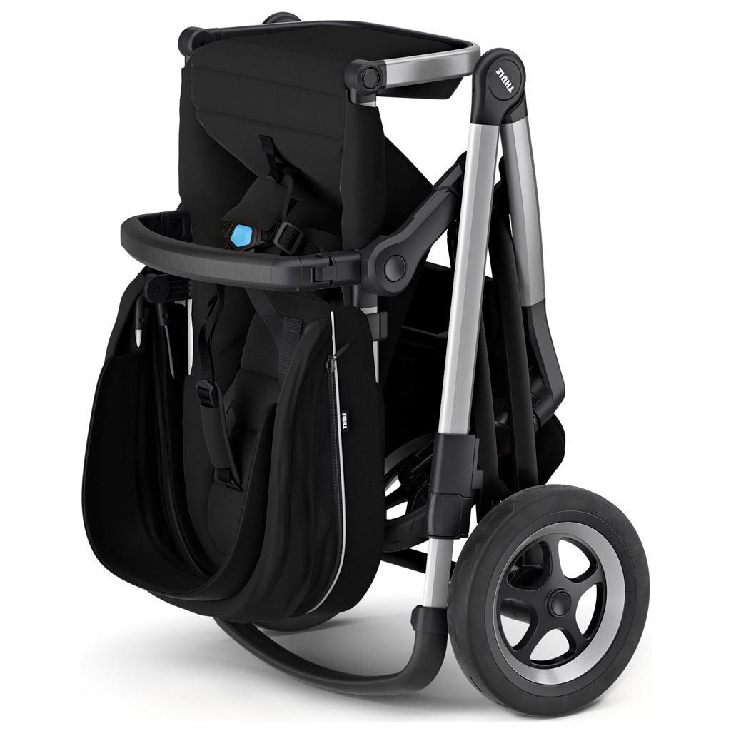 Коляска Thule 2 в 1 Sleek + Bassinet Midnight Black (TH11000007) - зображення 8