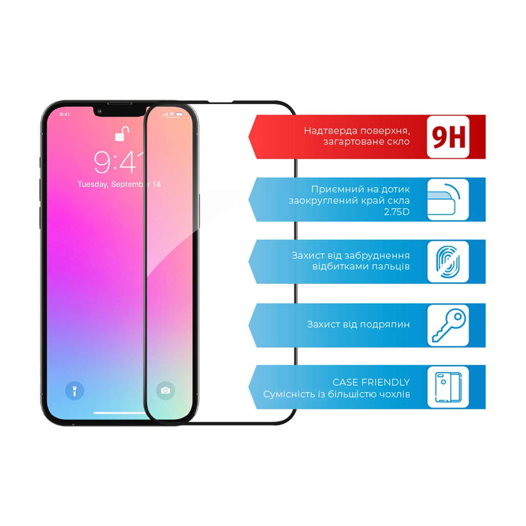 Скло захисне ACCLAB Full Glue Apple iPhone 13 Pro Max (1283126515422) - зображення 2