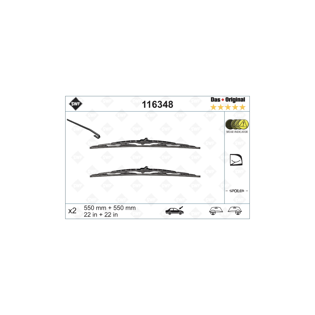 Щітка склоочисника SWF 116348 - зображення 1