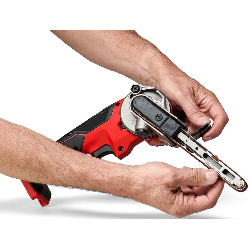 Шліфувальна машина Einhell стрічкова TE-BF 18 Li - Solo PX, 18В, 2 насадки 9/13мм, сумка (без АКБ та ЗП) (4461000) - зображення 7