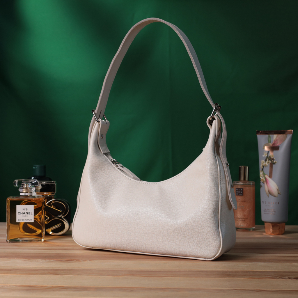 Сумка Shvigel З натуральної шкіри Бежева (22831) - зображення 9