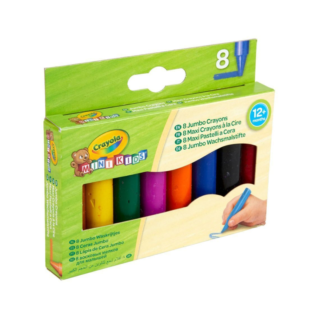 Олівці кольорові Crayola Mini Kids великі воскові для малюків, 8 шт (81-0080) - зображення 4