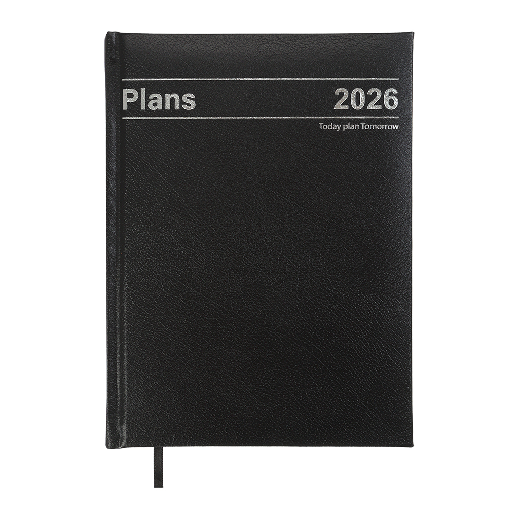 Тижневик Buromax датований 2026 STYLE, А5 чорний (BM.21120-01) - изображение 1