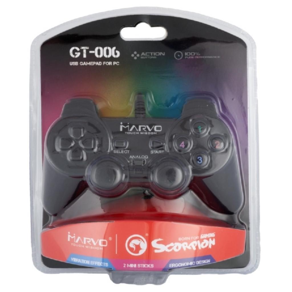 Геймпад Marvo GT-006 PC USB Black (GT-006) - зображення 7