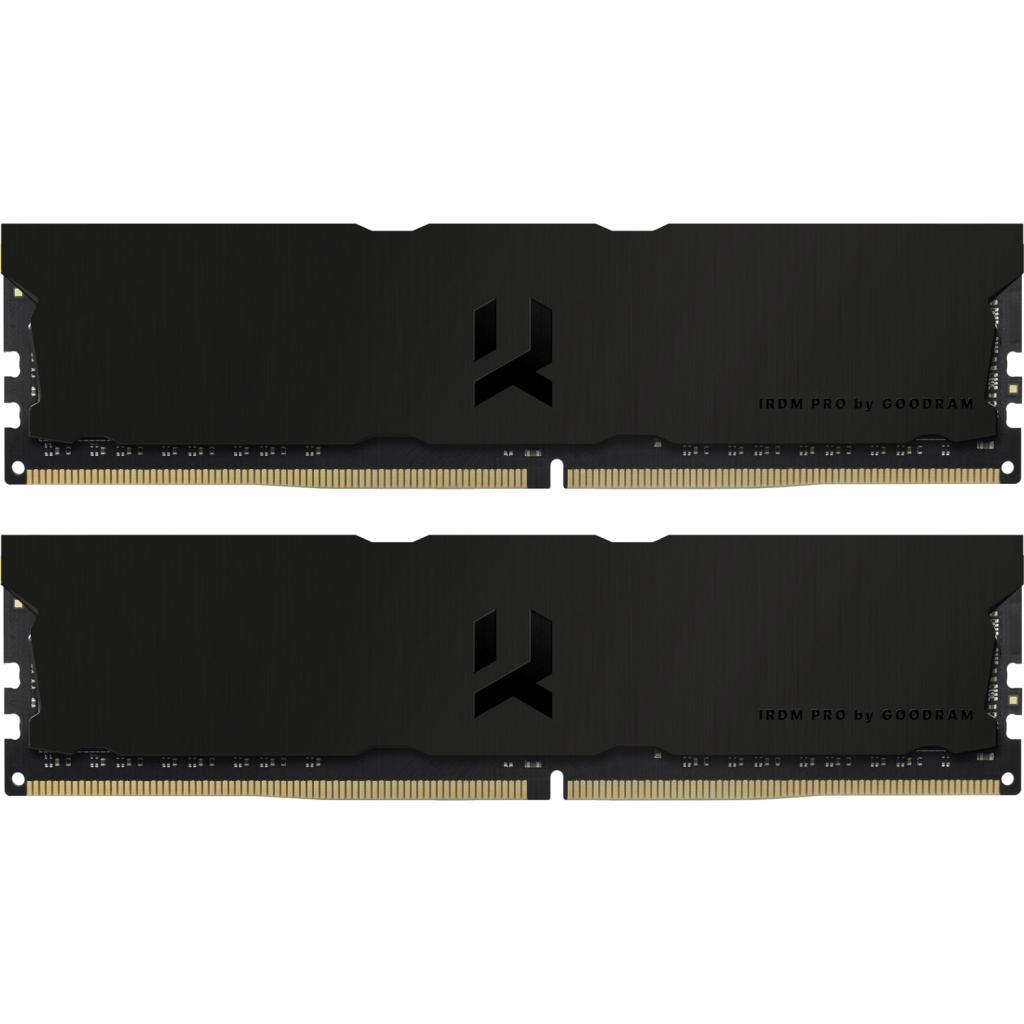 Модуль пам'яті для комп'ютера DDR4 32GB (2x16GB) 3600 MHz Iridium Pro Deep Black Goodram (IRP-K3600D4V64L18/32GDC) - зображення 1