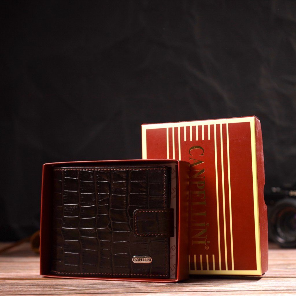 Гаманець Canpellini З натуральної шкіри Коричневий (21770) - зображення 11