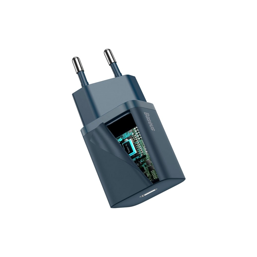 Зарядний пристрій Baseus Super Si Quick Charger 1C Blue (CCSUP-B03) - зображення 4