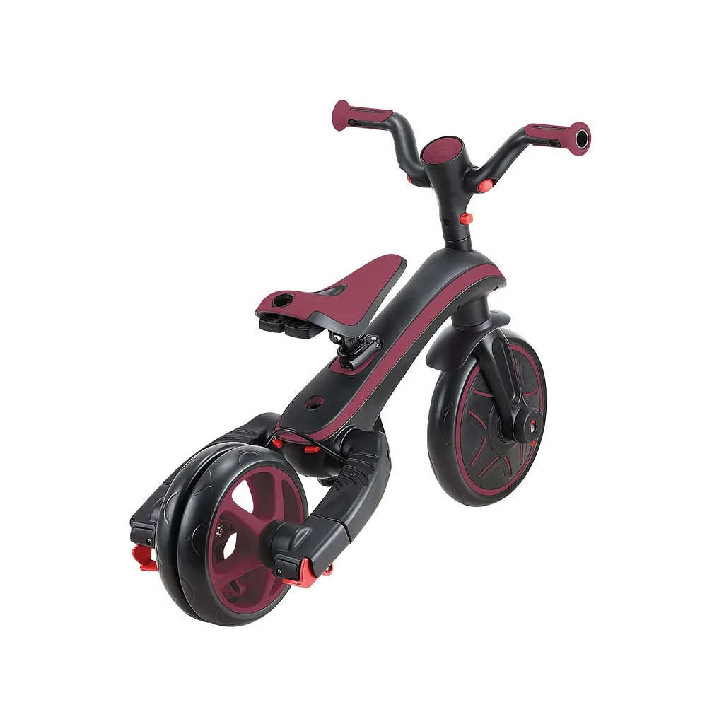 Дитячий велосипед Globber Explorer trike Foldable 4 в 1, бордовий (732-202-2) - зображення 11