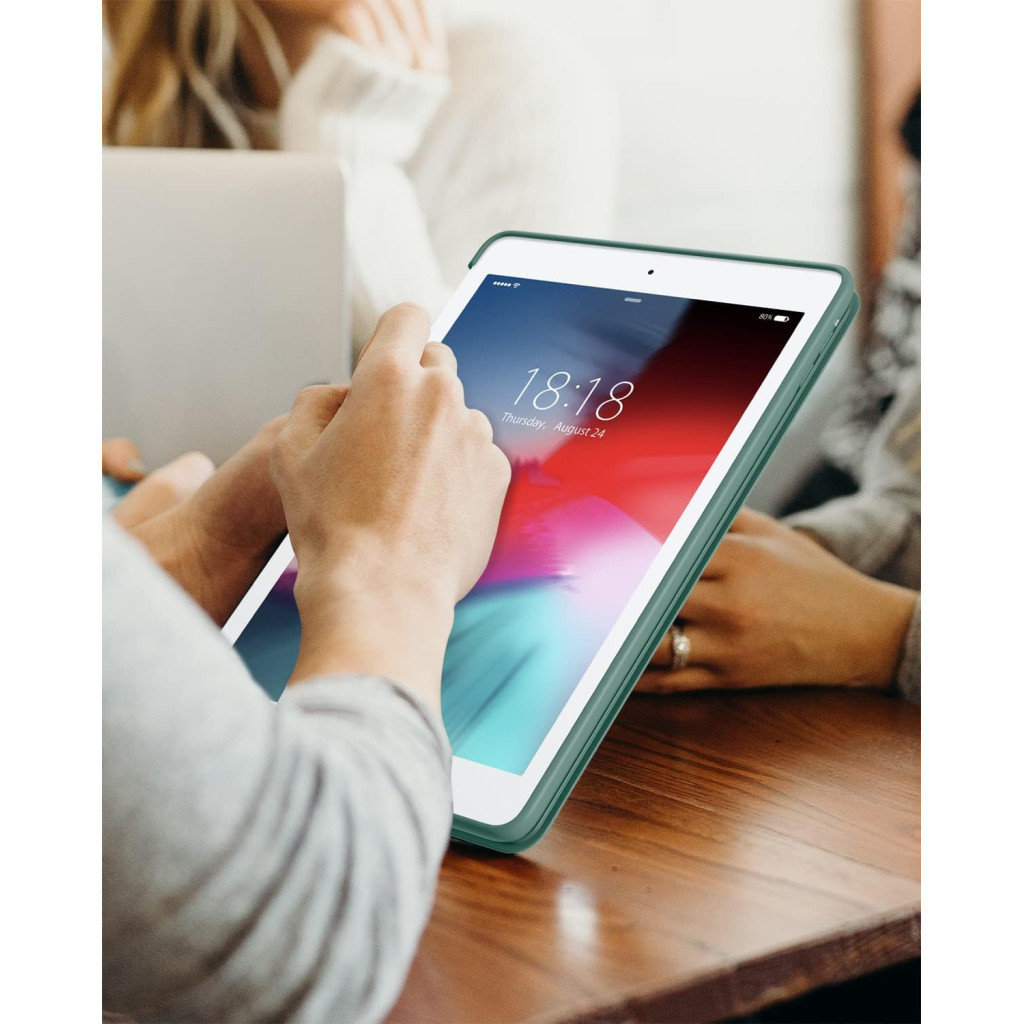 Чохол до планшета BeCover Tri Fold Soft TPU Silicone Apple iPad 9.7 2017/2018 A1822/A1823/A1893/A1954 Dark Green (711129) - зображення 6