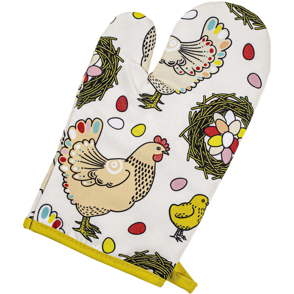 Кухонна прихватка Home Line Рукавиця Курочки 17x28 см (182829) - зображення 1