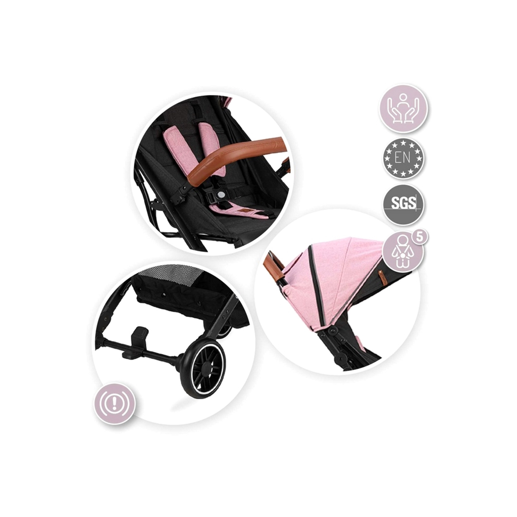 Коляска MoMi Estelle Love Black-Pink (WOSP00004) - зображення 7