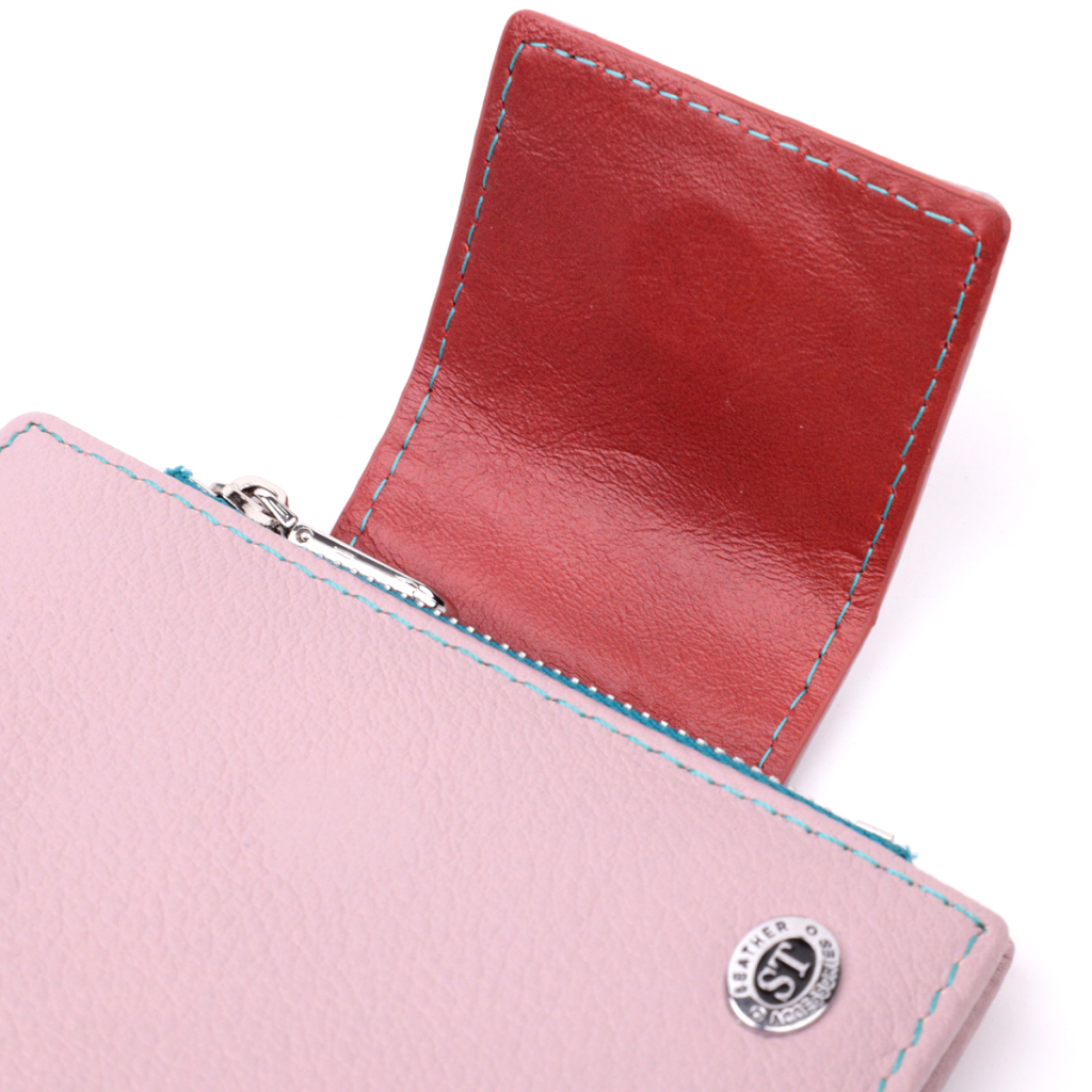 Портмоне ST Leather З натуральної шкіри Бежеве (19452) - зображення 5