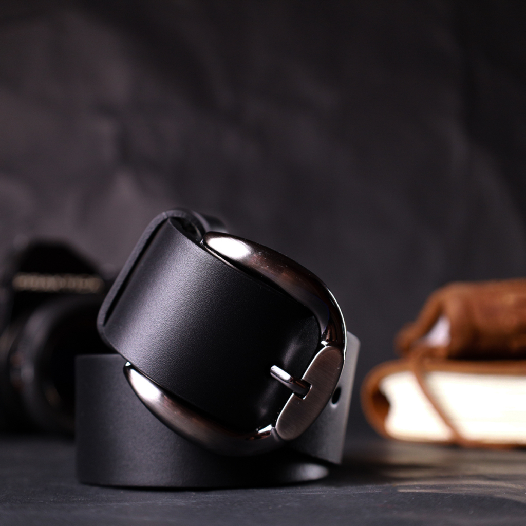 Ремінь Grande Pelle Під джинси з натуральної шкіри Чорний (11691) - зображення 10