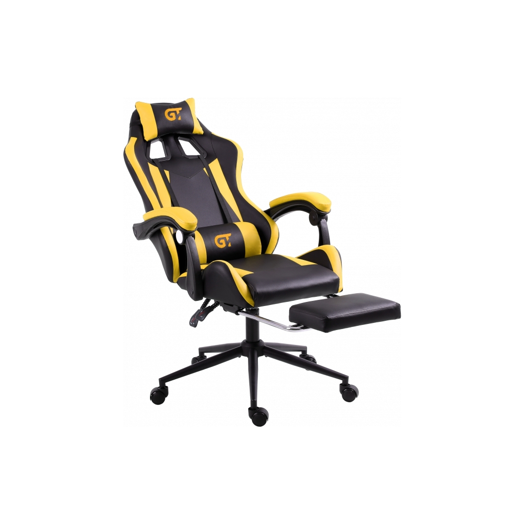 Крісло ігрове GT Racer X-2323 Black/Yellow - зображення 4