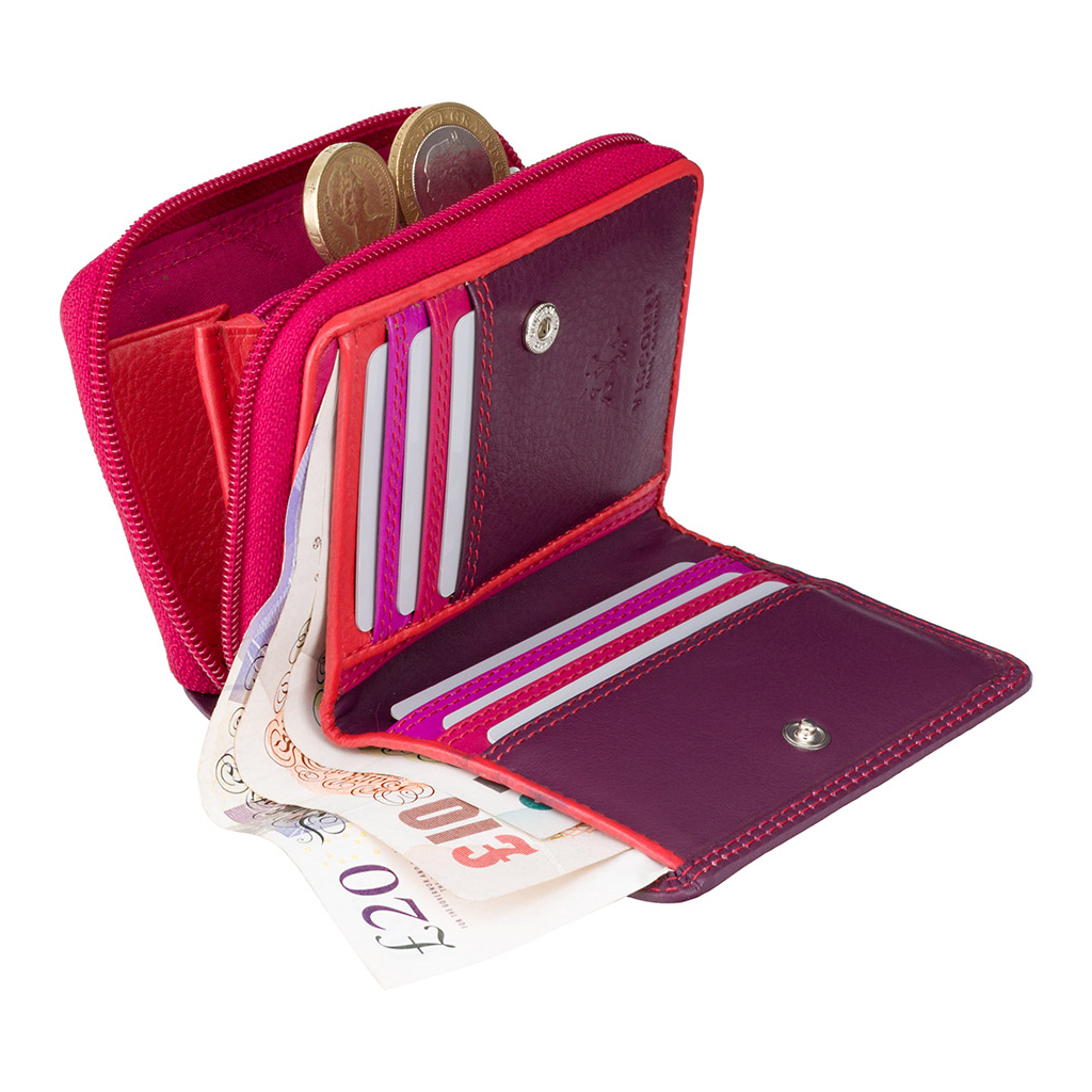 Гаманець Visconti RB53 Hawaii з RFID Plum Multi (RB53 PLUM M) - зображення 4