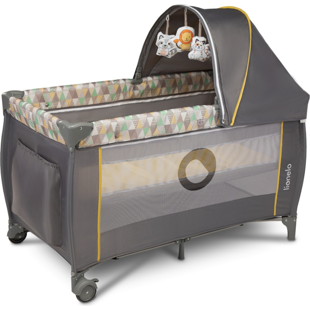 Дитячий манеж Lionelo Sven Plus Yellow Scandi (LO-SVEN PLUS YELLOW SCANDI) - зображення 2