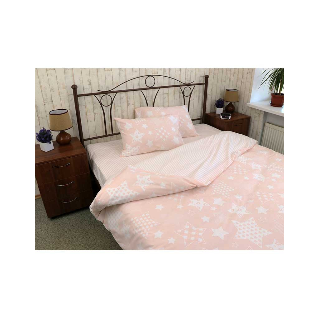 Наволочка Руно бязь Beige Star 70х70 см (38.114Б_Beige star) - изображение 2