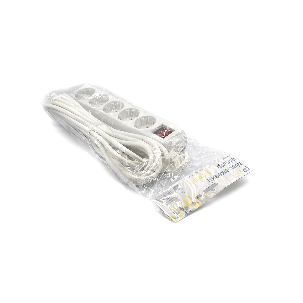 Мережевий фільтр живлення PowerPlant 7 м, 5 розеток, 3x1мм2 (PPSA08M70S5) - зображення 3