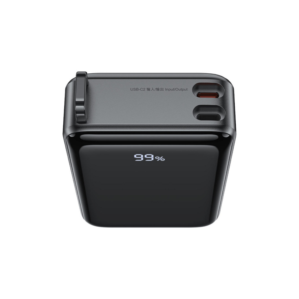 Батарея універсальна Acefast 20000mAh 67W PD/3.0, 20В/3.35A Type-C, USB-A, with cable, Li-ion M4 Black (6974316282723) - изображение 4