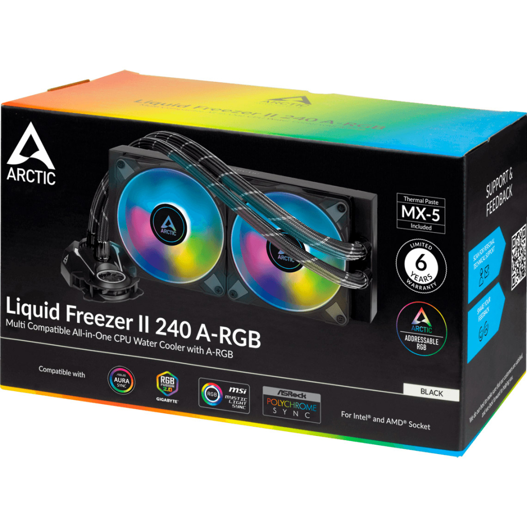 Система рідинного охолодження Arctic Liquid Freezer II 240 RGB (ACFRE00093A) - зображення 6