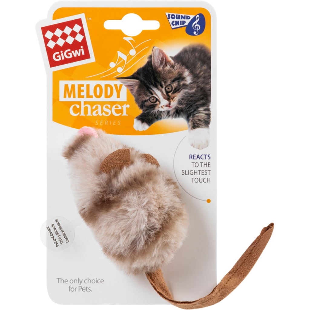 Іграшка для котів GiGwi Melody chaser Мишка з електронним чипом 9 см (75050) - зображення 2