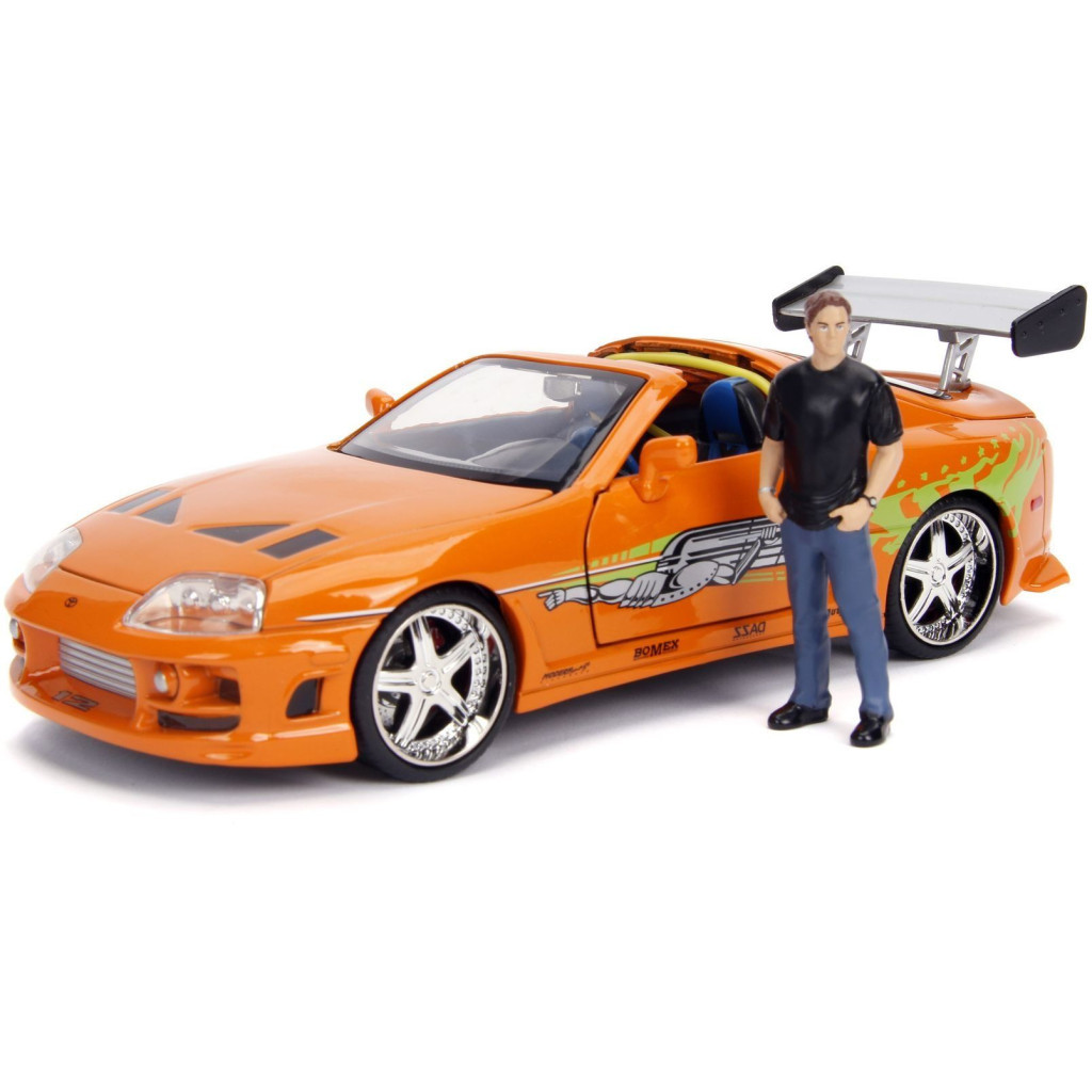 Машина Jada металева Форсаж Тойота Супра з фігуркою Брайана 25 елементів 1:24 (253203017) - зображення 1