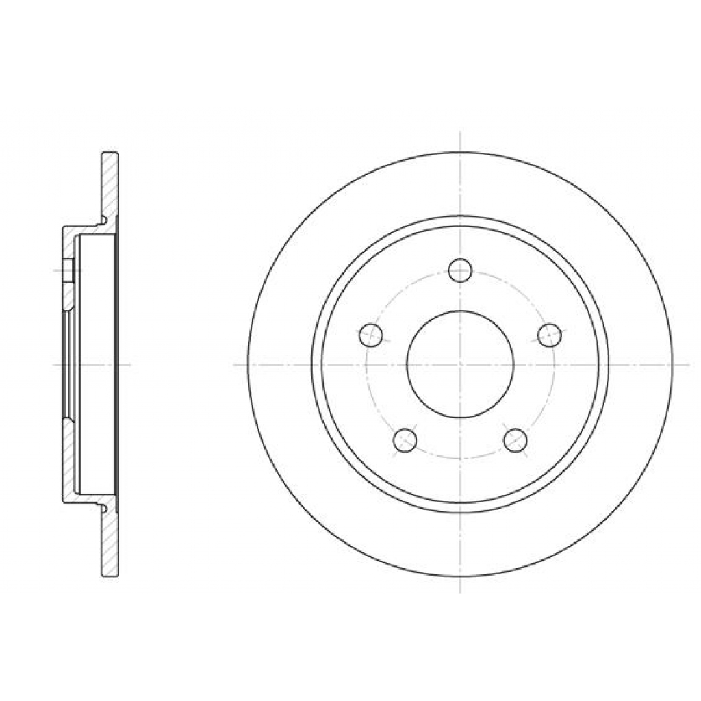 Гальмівний диск REMSA 6147.00 - зображення 1
