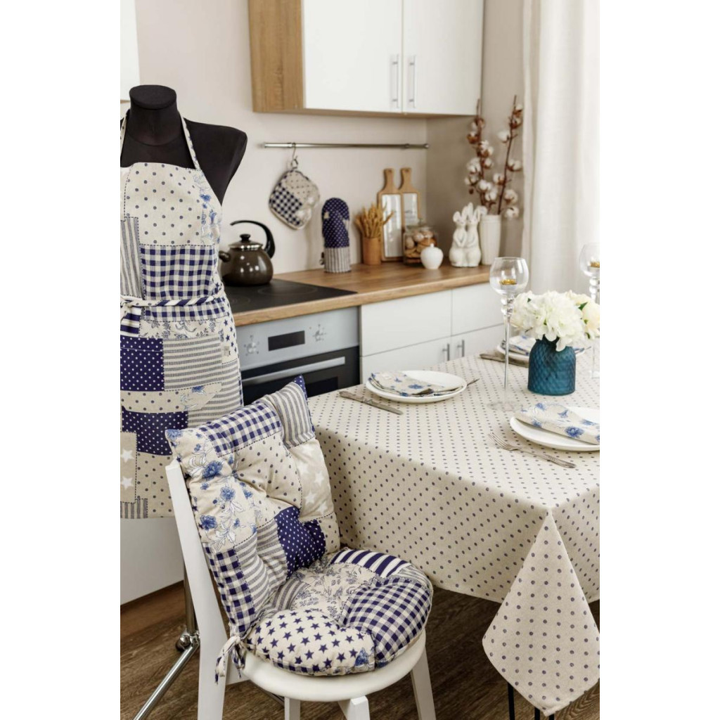 Скатертина Прованс Горох синій Господиня 120х136 см (4823093451001) - зображення 5