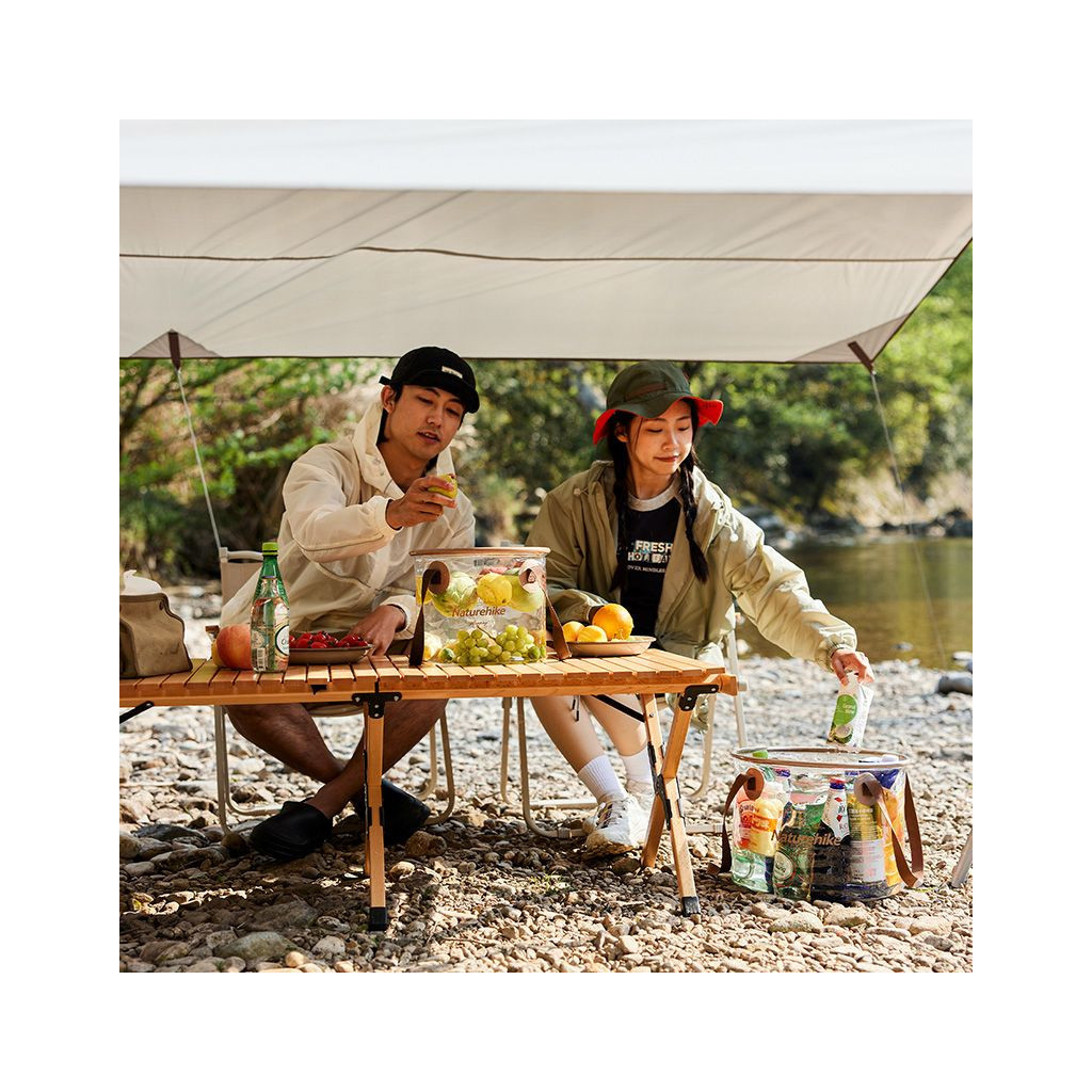 Відро складне Naturehike ПВХ NH20SJ040 10л прозорий (6975641886761) - зображення 3