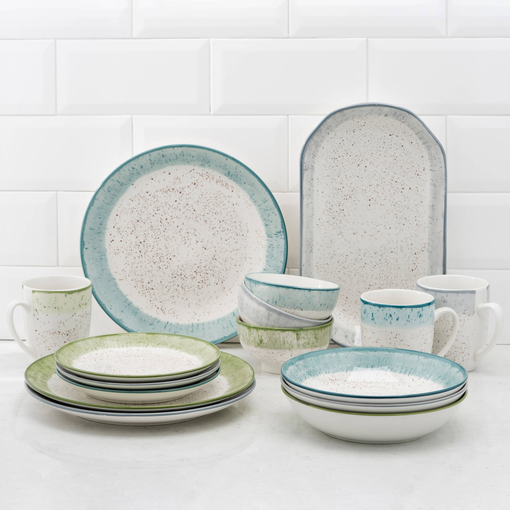 Чашка Ardesto Siena, 360мл, порцеляна, біло-зелена (AR2936SWG) - изображение 8