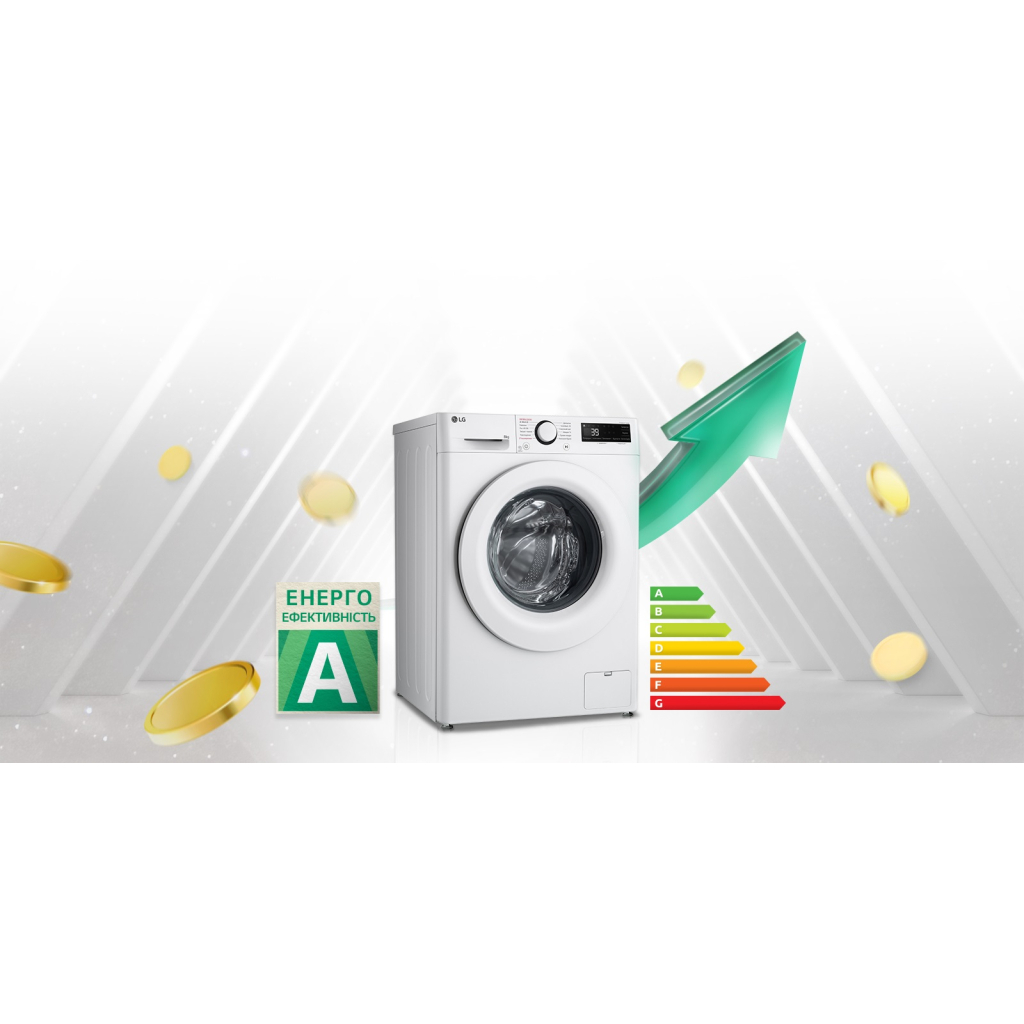 Пральна машина LG F2Y5PS3W - изображение 3