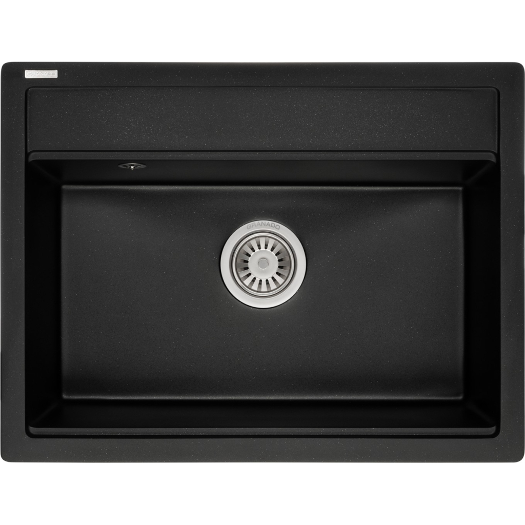 Мийка кухонна GRANADO ARTES black shine з сифоном (gr3601) - зображення 1