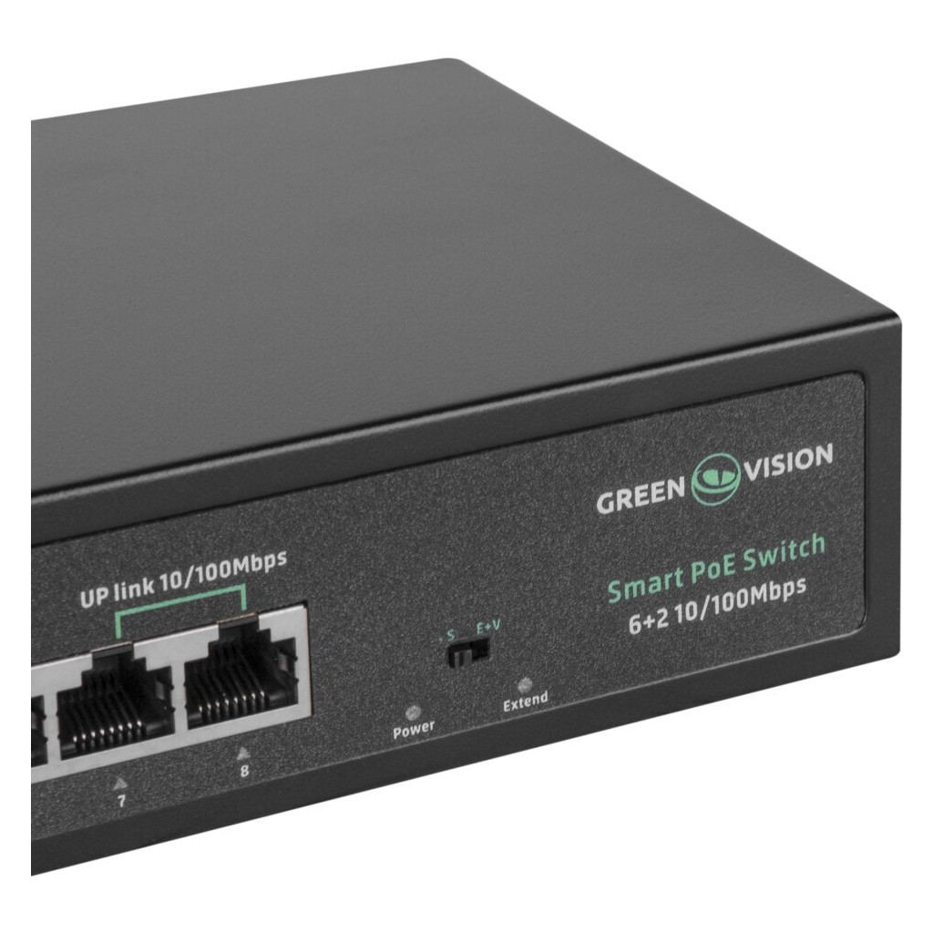 Комутатор мережевий Greenvision GV-015-D-06+2P - зображення 5