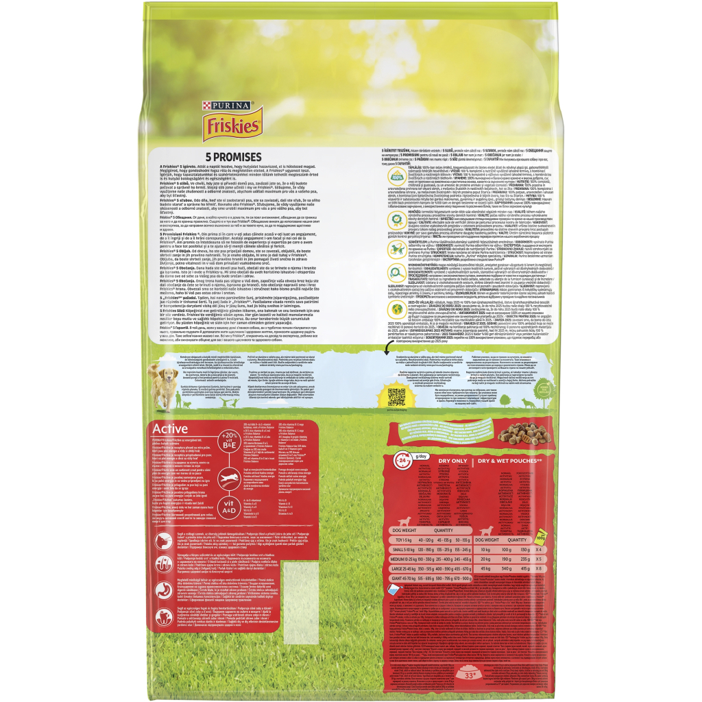 Сухий корм для собак Purina Friskies Active з яловичиною 10 кг (7613031395484) - зображення 3