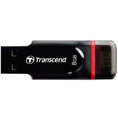 USB флеш накопичувач Transcend 8GB JetFlash OTG 340 USB 2.0 (TS8GJF340) - зображення 1