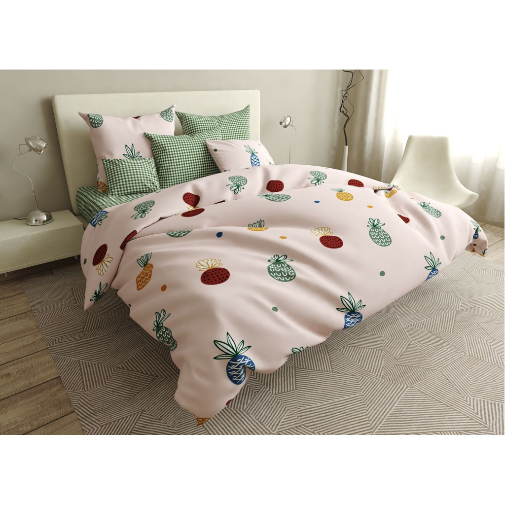 Постільна білизна MirSon Бязь 17-0414-1 Pineapple 110х140 (2200004254357) - изображение 1
