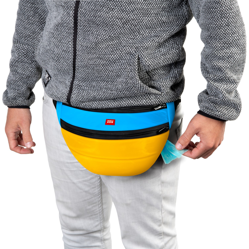 Поясна сумка-бананка для собак WAUDOG Family Colors of freedom зі знімним ременем 33х17х10 см (400-4020) - зображення 4