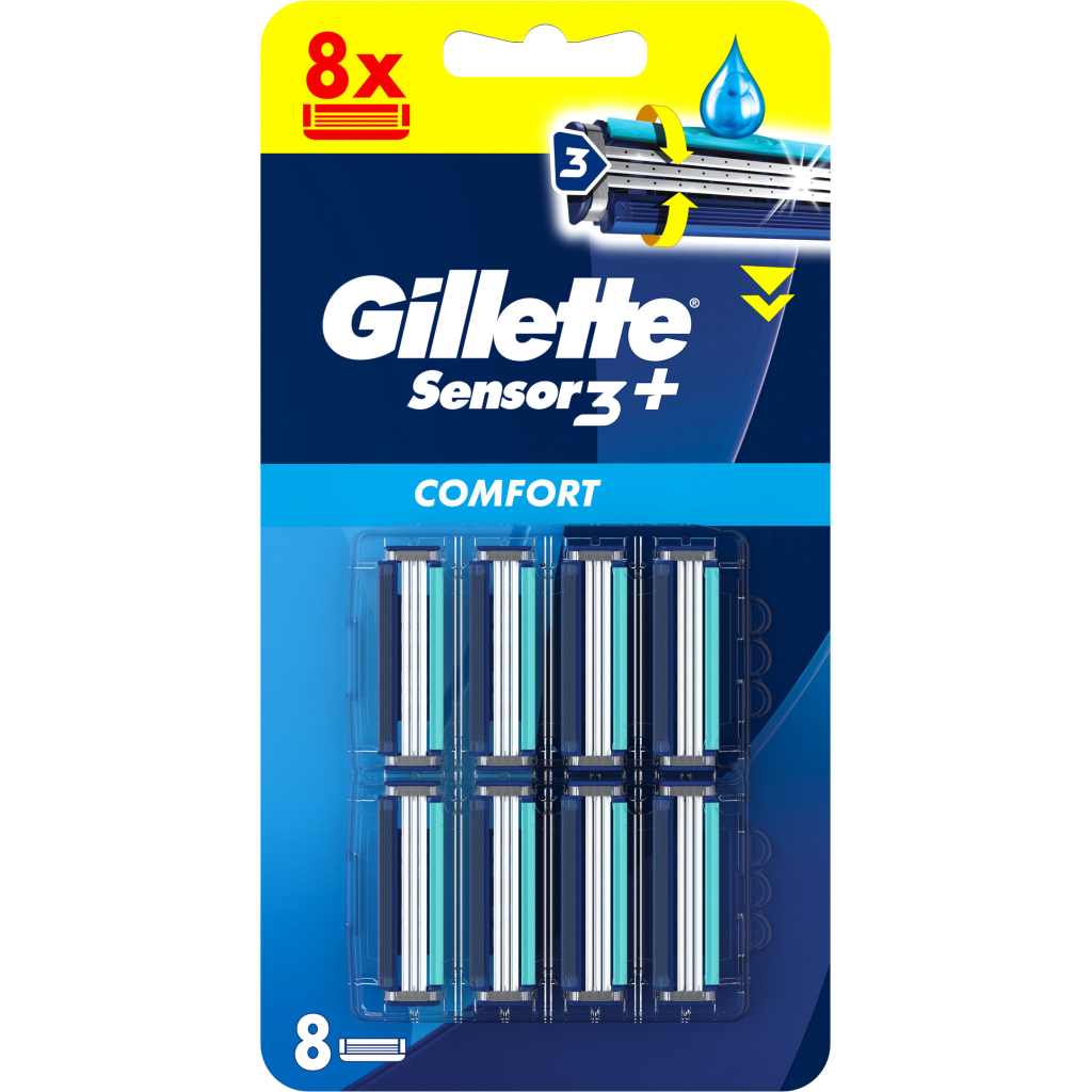 Змінні касети Gillette Sensor 3+ 8 шт. (8700216873727) - изображение 2