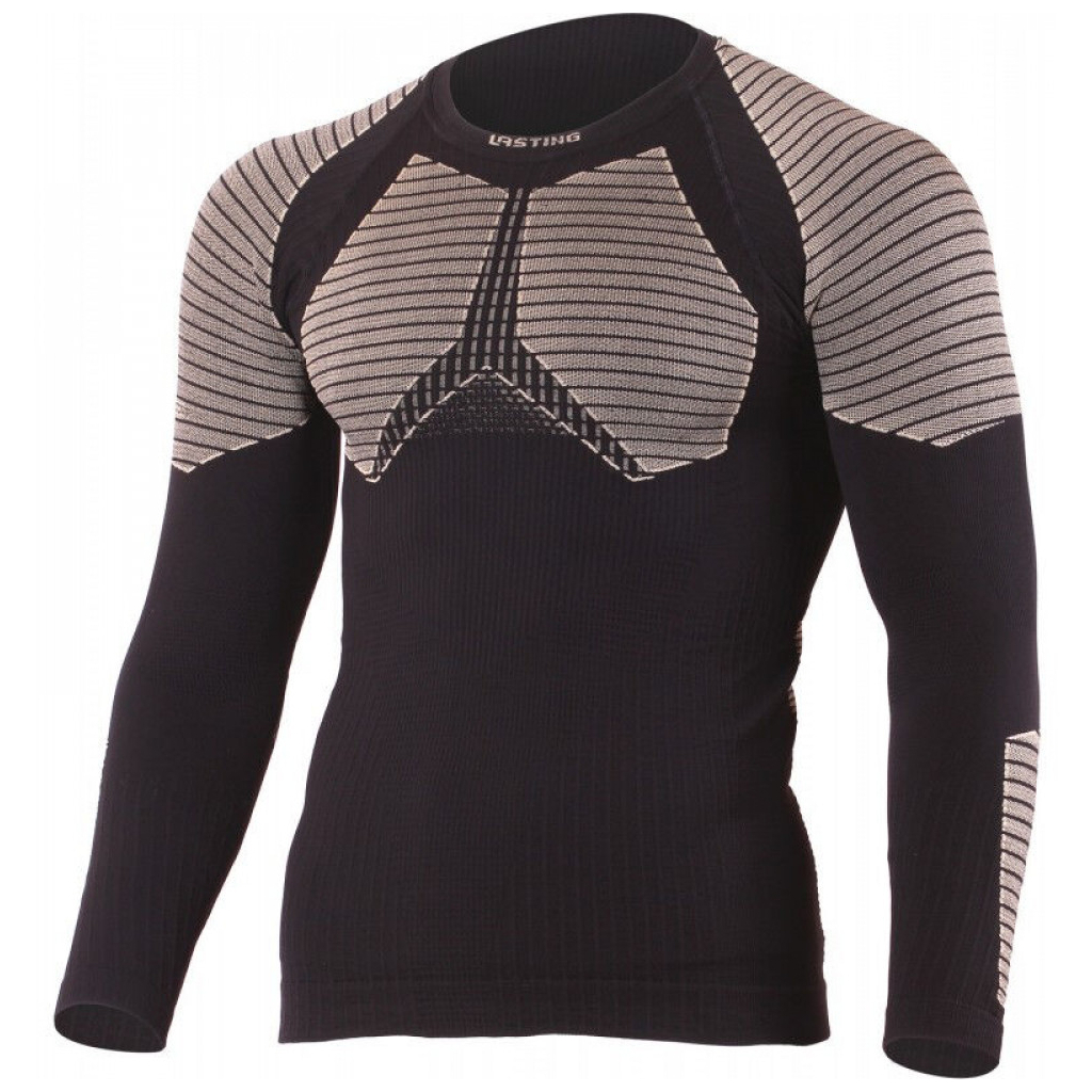 Термокофта Lasting Werolo 9070 - XXL/XXXL - чорний/сірий (002.001.3000) - зображення 1